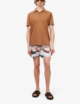 ORLEBAR BROWN Bulldog photo-printed swim shorts detail 2