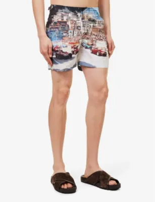 ORLEBAR BROWN Bulldog photo-printed swim shorts detail 3