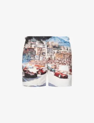 ORLEBAR BROWN Bulldog photo-printed swim shorts
