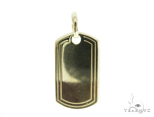 RINA - For Him FACTORY 10k Yellow Gold Dog Tag 49736 in Yellow Gold – Pendant