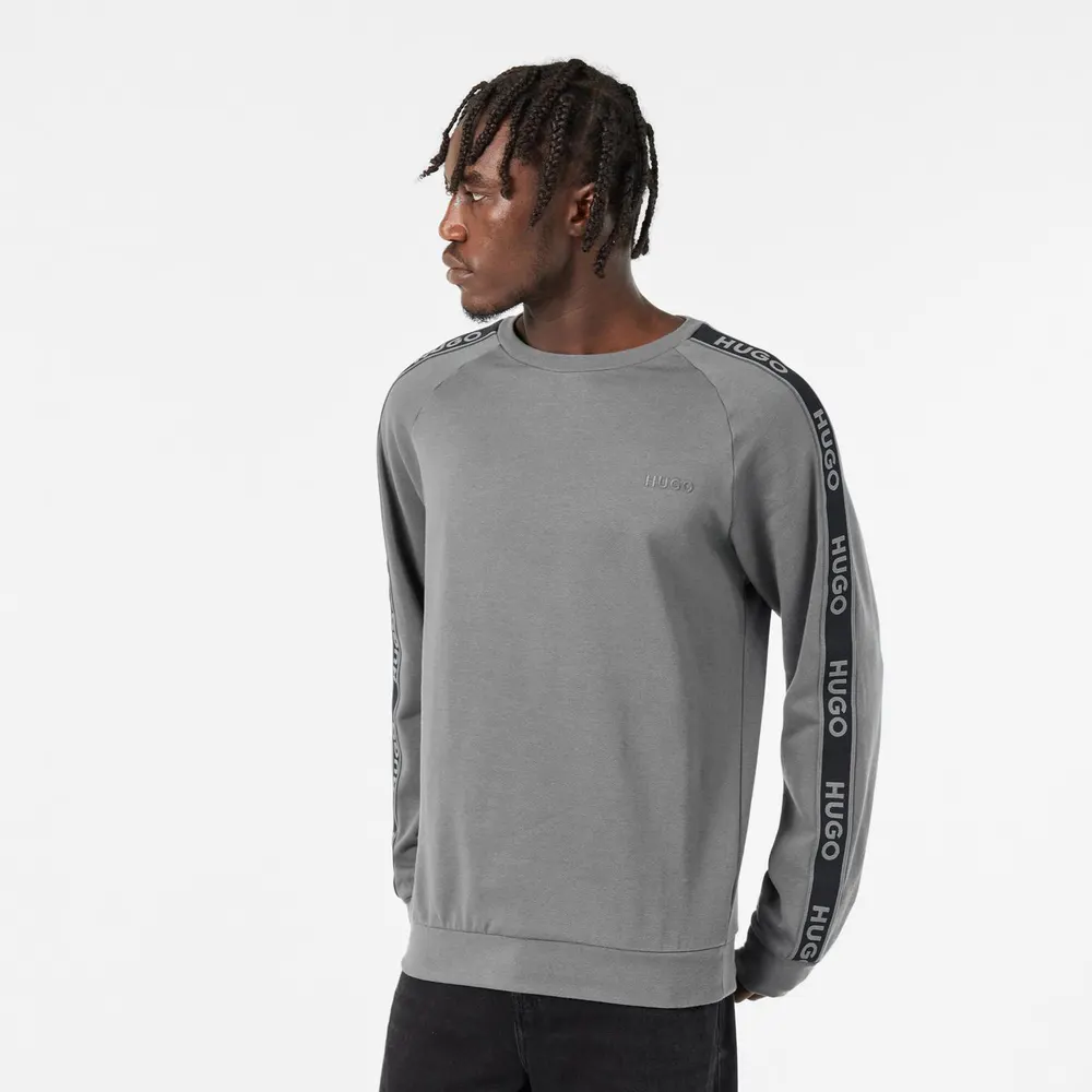 Hugo Mens HUGO Liam Crew Sweatshirt with Logo Tape Detail detail 3