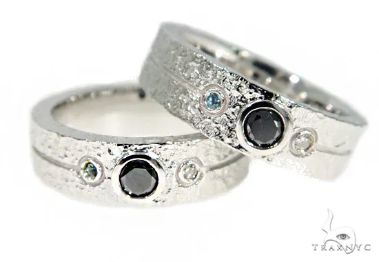 RINA - For Him FACTORY Black Diamond Topaz Couple Ring 49774 in Rose Gold / 7.5 – Ring