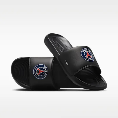 Nike Paris Saint-Germain Victori One Men's Nike Football Slides - Black/Multi-Colour/White