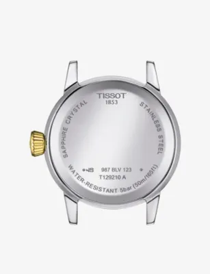 TISSOT T129.210.22.031.00 Classic Dream Lady Stainless-Steel and PVD-Coated Stainless-Steel Quartz Watch detail 3