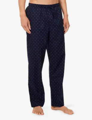 DEREK ROSE Nelson Printed Cotton Lounge Trousers detail 3