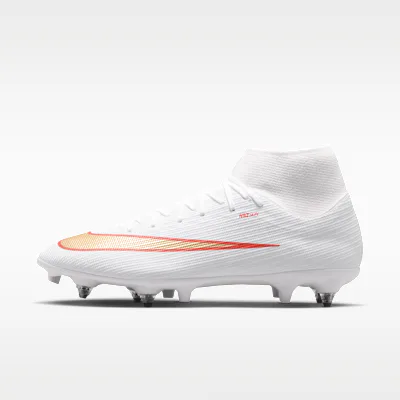 Nike Mercurial Superfly 11 Academy Soft-Ground High-Top Football Boots - White/Bright Crimson/Blur