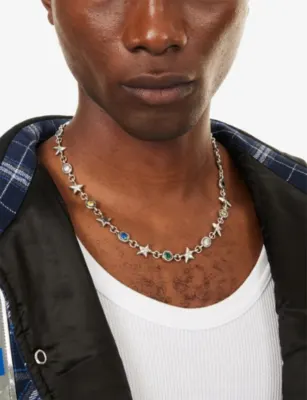 TWOJEYS Squadra Sterling-Silver Plated Brass Necklace detail 2
