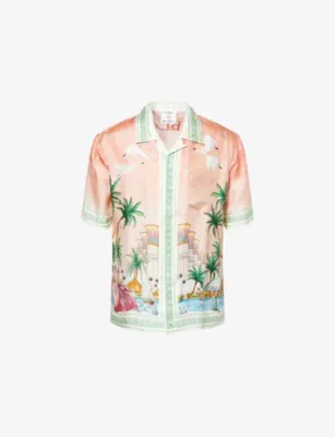 CASABLANCA Ethereal Printed Silk Shirt