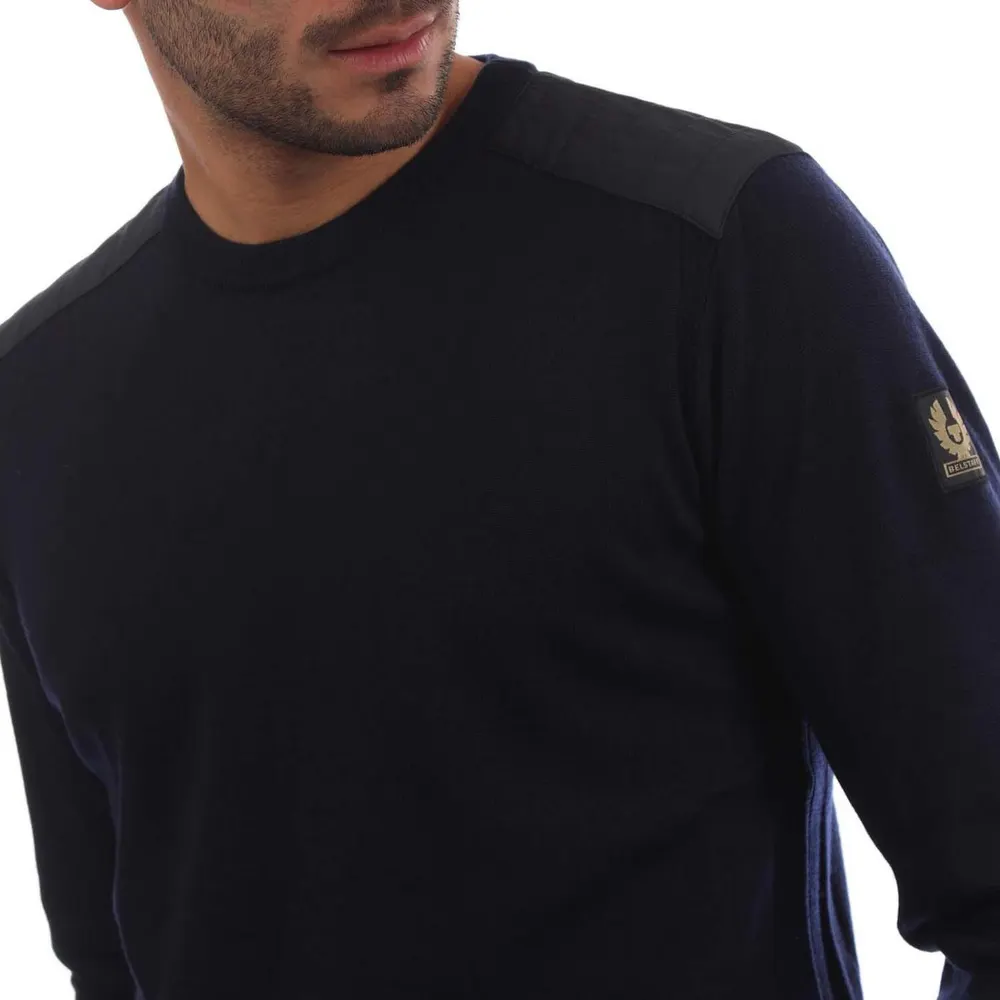 Belstaff Merino Crew Neck Kerrigan Jumper detail 2