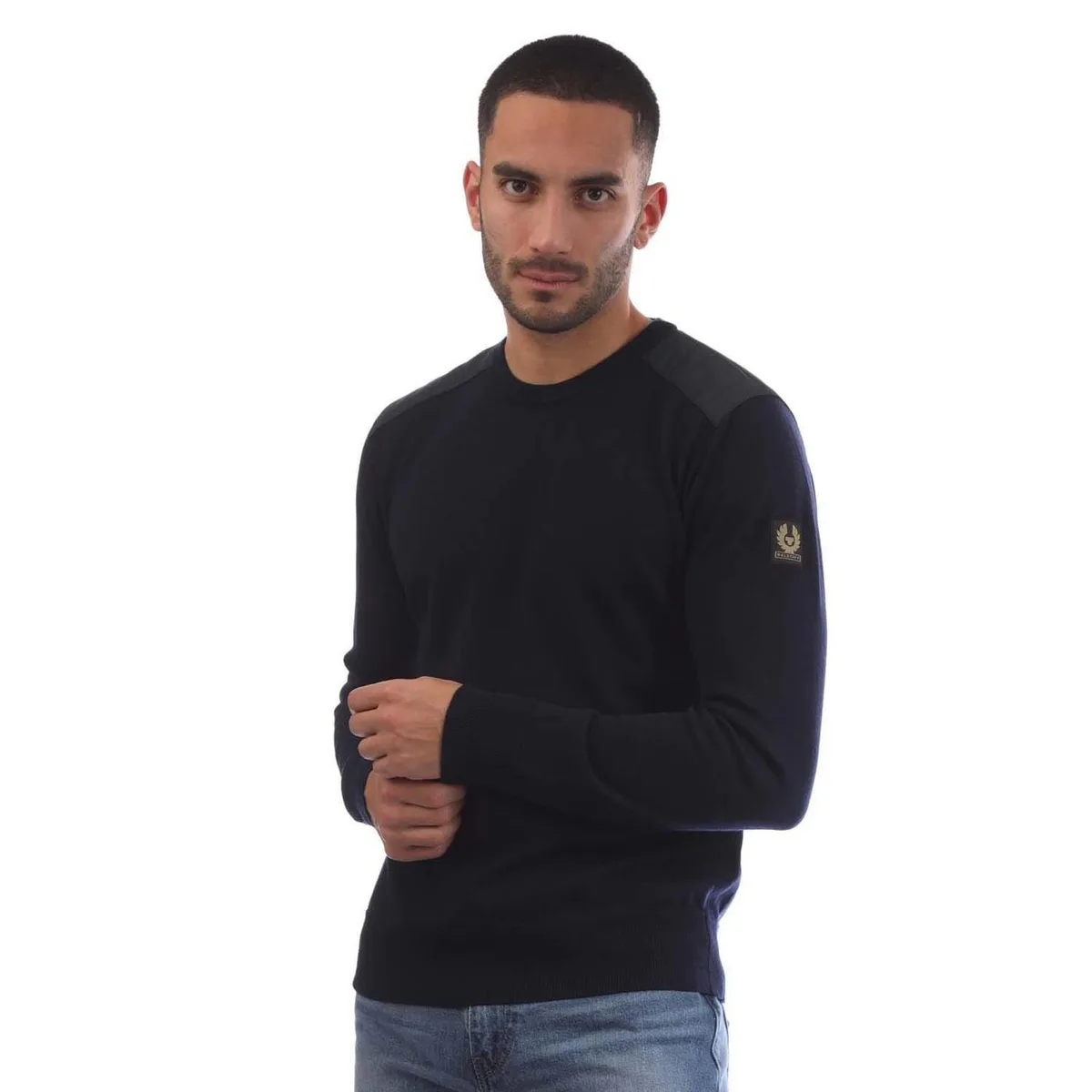 Belstaff Merino Crew Neck Kerrigan Jumper