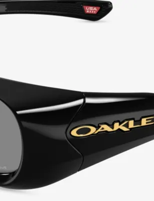 OAKLEY OO9520 Permian Rectangle-Frame Nylon Sunglasses detail 2