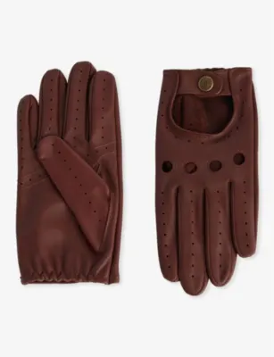 DENTS Delta unlined leather driving gloves - XL
