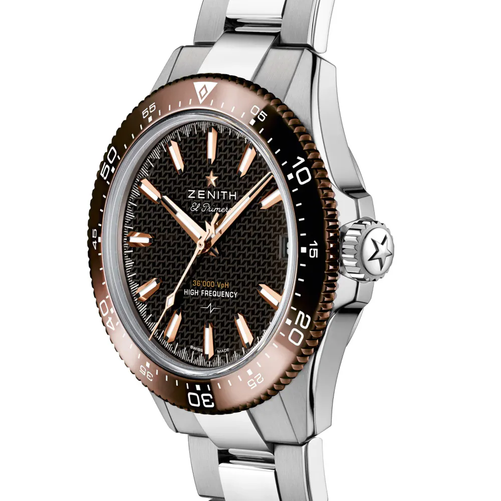 Zenith Chronomaster Solo Sport 40mm Mens Watch Brown detail 2