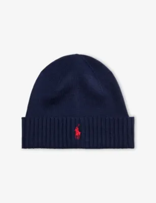 POLO RALPH LAUREN Logo-Embroidered Wool Hat