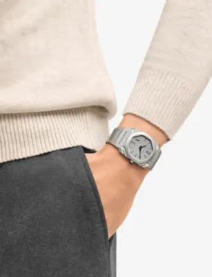 BVLGARI Octo Finissimo Titanium Automatic Watch in GREY, additional product view 2