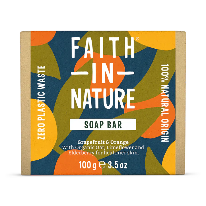 Faith in Nature Soap Bar Grapefruit and Orange 100 g