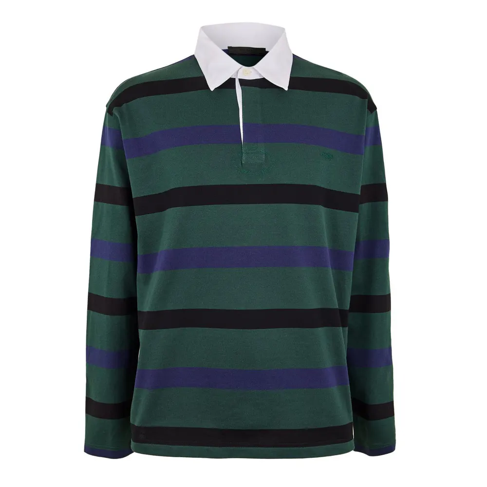 Prada Men's Long Sleeve Polo Shirt