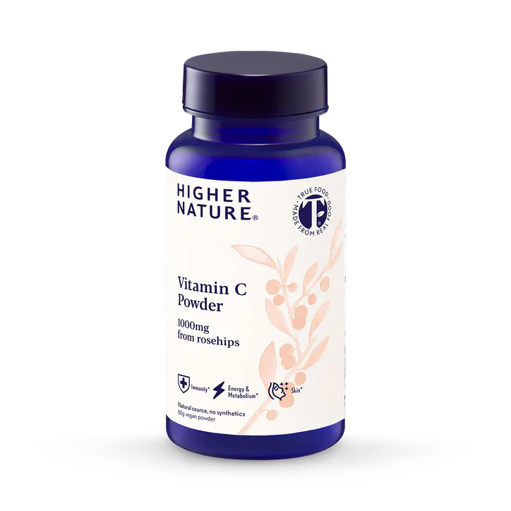 Higher Nature True Food® Vitamin C - 1000mg Natural Source Vitamin C - 66g Vegan Powder