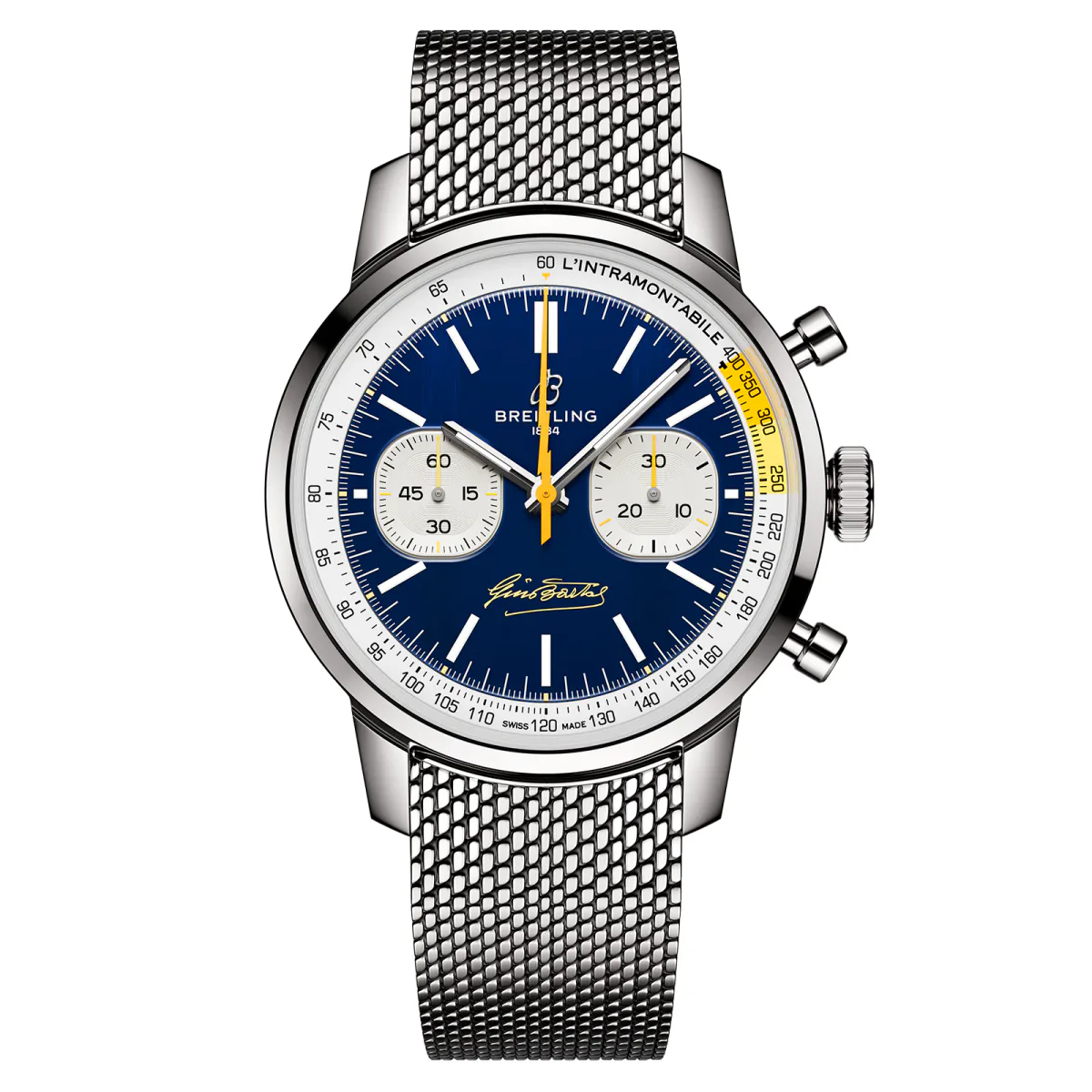 Breitling Top Time B01 Gino Bartali 41mm Mens Watch Stainless Steel