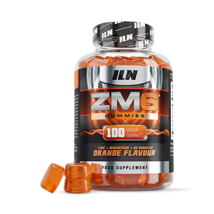 Iron Labs Nutrition ZM6 Gummies - High Strength Zinc, Magnesium & Vitamin B6 - 100 Vegan Gummies (Orange Flavour)