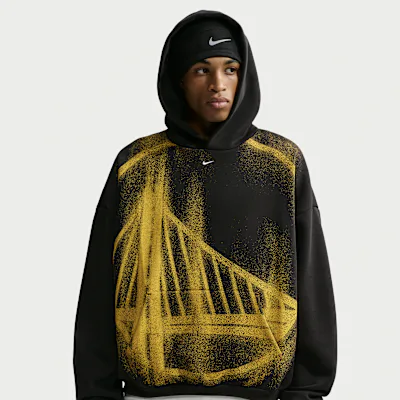 Nike Golden State Warriors Standard Issue Men's Fleece Basketball Hoodie - Black/White in Black/White – Nike men's and unisex