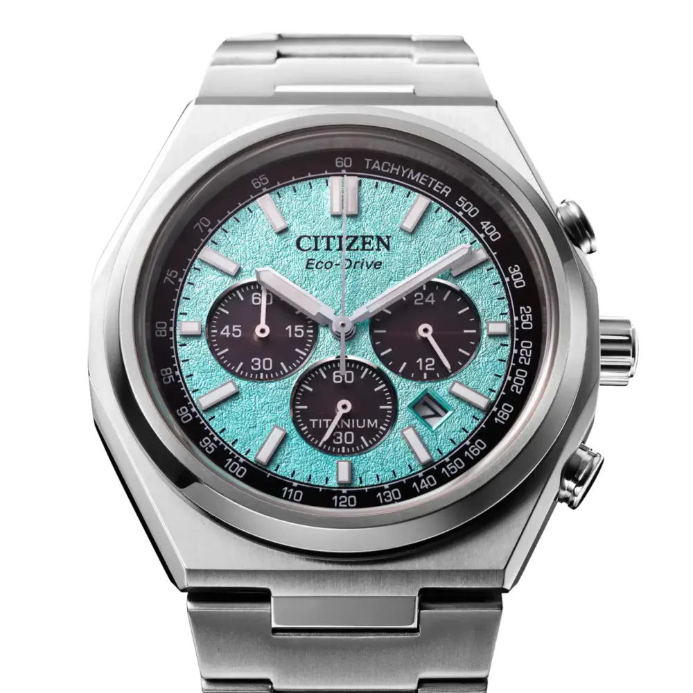 Citizen Zenshin Chrono 42mm Mens Watch in Blue, additional product view 3