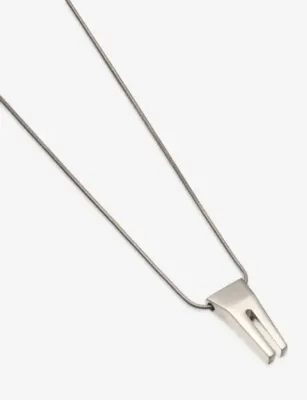 RICK OWENS Mini Open Trunk Brass Necklace detail 3