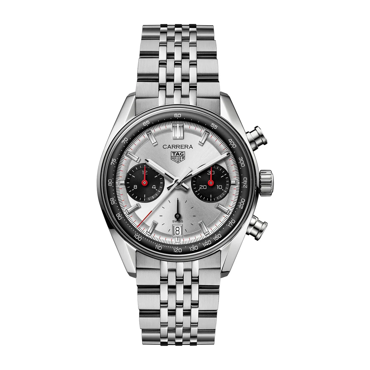 TAG Heuer Carrera Chronograph 39mm Mens Watch Silver