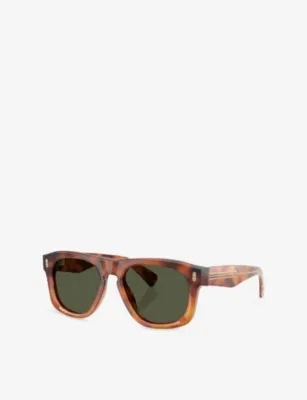 BRUNELLO CUCINELLI BC4026S Pillow-Frame Acetate Sunglasses detail 3