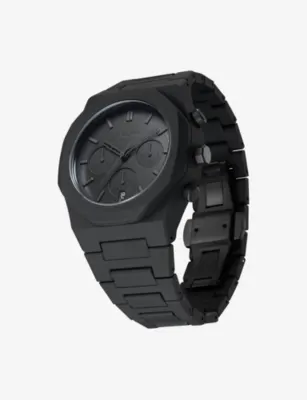 D1 MILANO D1-PHBJSH Polychrono Shadow Polycarbonate Quartz Watch in BLACK, additional product view 2