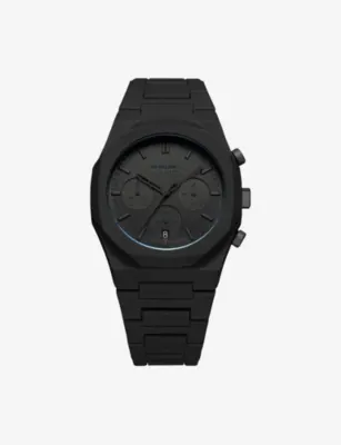 D1 MILANO D1-PHBJSH Polychrono Shadow Polycarbonate Quartz Watch in BLACK – Jewellery & Watches | Mens watches