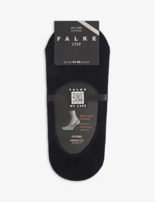 FALKE Step medium-cut invisible cotton-blend socks - 9-9.5 in DARK NAVY – Mens | Underwear & socks | Socks | Invisible Socks