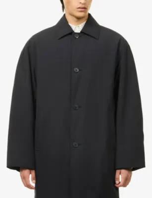 THE ROW Verna Mid-Length Cotton Coat detail 3