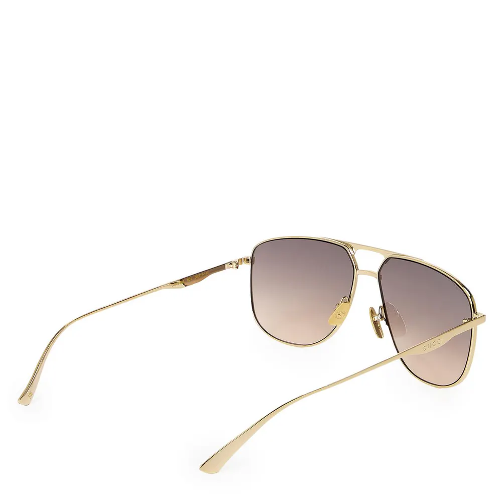 Gucci Gucci GG0336S Men’s Aviator Sunglasses detail 2