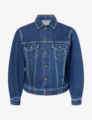 TOTEME Indigo-Wash Denim Jacket in INDIGO – Mens | Coats & jackets | Denim jackets