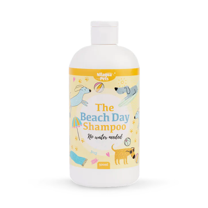Nilaqua Pets Beach Day, Towel Off Pet Shampoo For Sea Salt & Sand 500ml