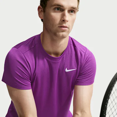 Nike NikeCourt Victory Men's NikeCourt Top - Bold Berry/White in Bold Berry/White – Nike men's and unisex