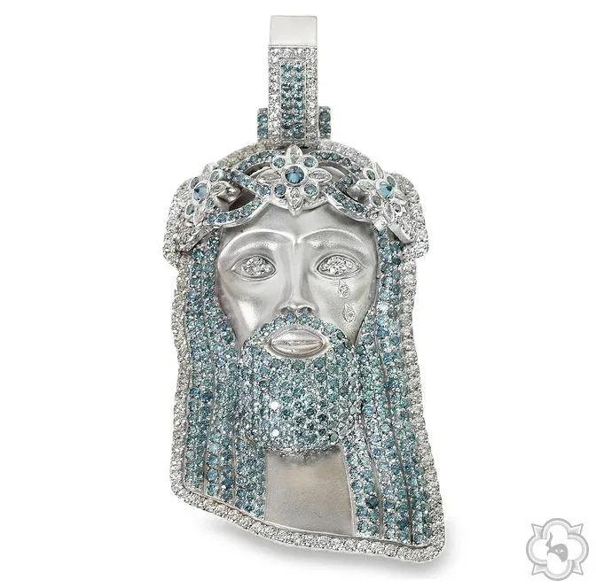 RINA - For Him CUSTOM CVD For Him Celestial Mercy Jesus Pendant Large 70541 in Rose Gold – Pendant