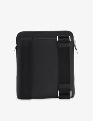 BOSS Logo-Debossed Leather Cross-Body Bag detail 3