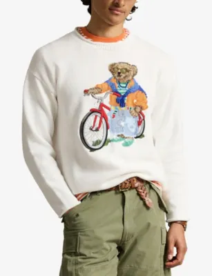 POLO RALPH LAUREN Polo Bear Knitted Cotton Jumper detail 3