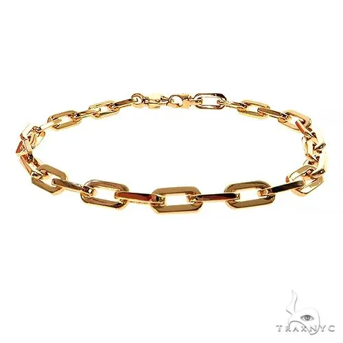 JALGAS - ASTOURIAN 18K Gold Anchor Cable Link Bracelet 8 Inches 5mm 67401