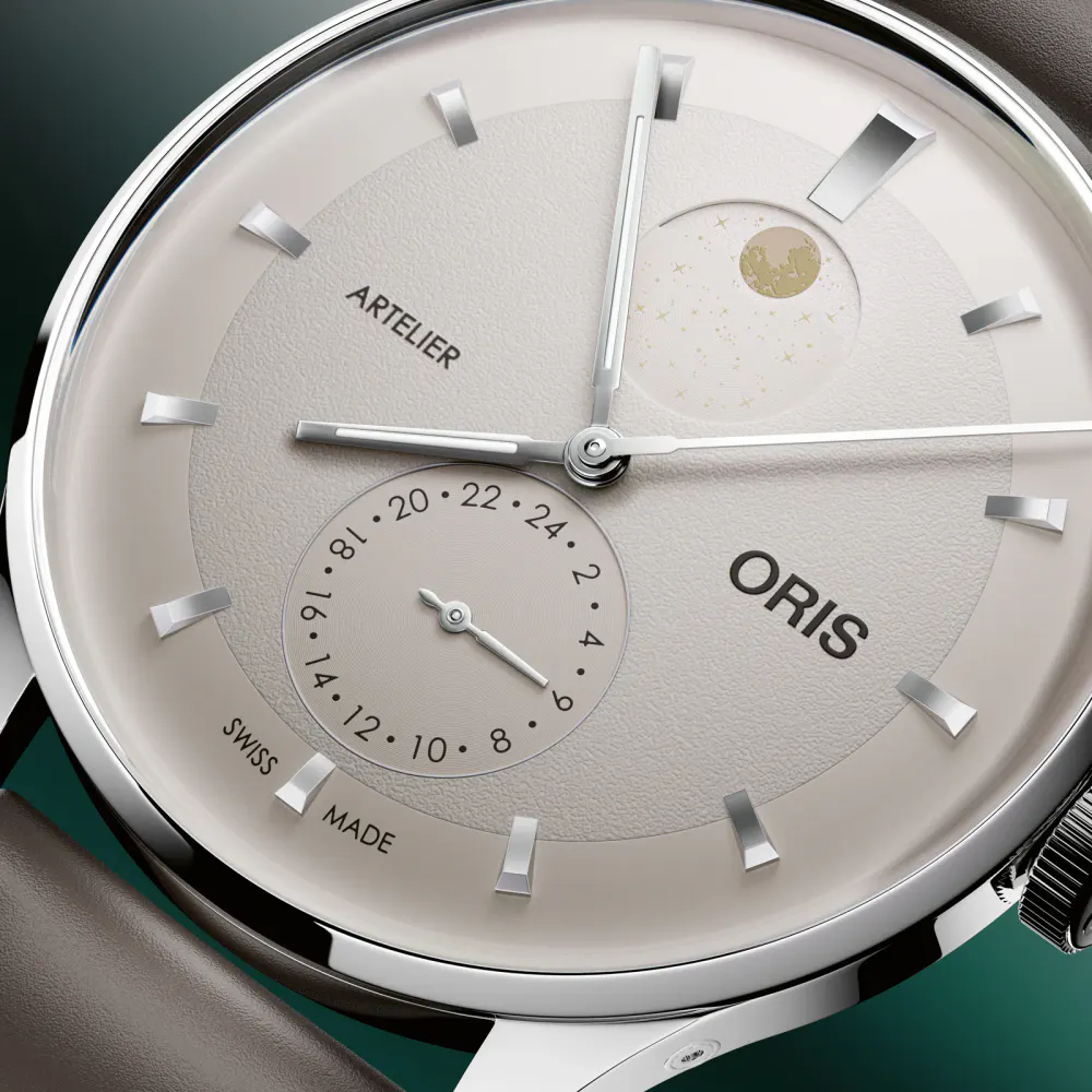 Oris Artelier Complication 39.5mm Mens Watch White in White, additional product view 3