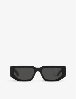PRADA PR 09ZS rectangle-frame acetate sunglasses