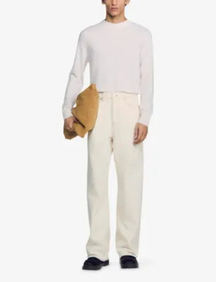SANDRO Straight-Leg Relaxed-Fit Denim Jeans detail 2