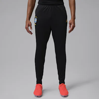Nike Brazil Academy Pro Men's Jordan Dri-FIT Football Tracksuit Bottoms - Black/Yellow Pulse/Light Menta/Infrared 23