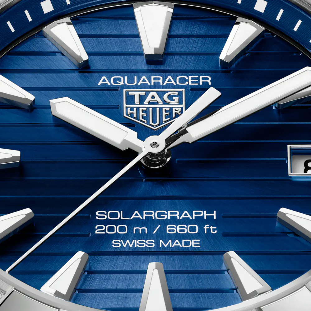 TAG Heuer Aquaracer Professional 200 Solargraph 40mm Mens Watch Blue in Blue, additional product view 3
