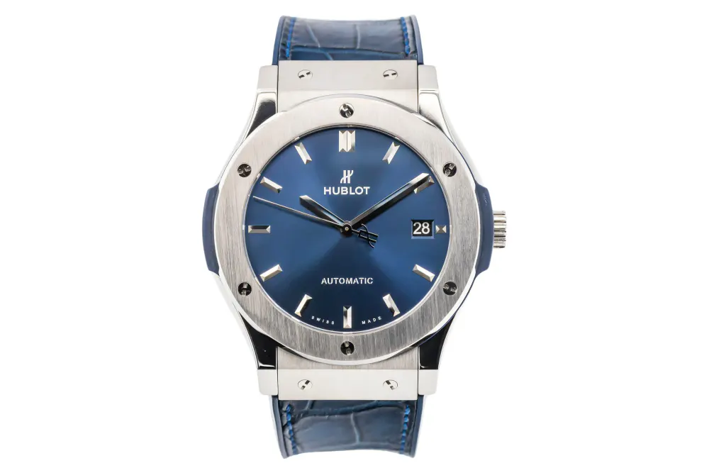 Hublot Classic Fusion 511.NX.7170.LR — 2017 — Very good in Blue Baton – Pre-owned watches
