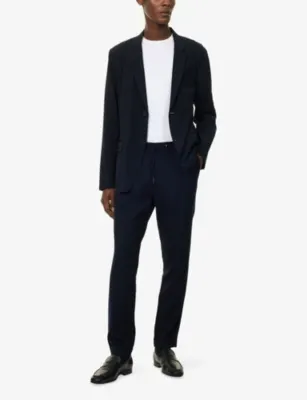 EMPORIO ARMANI Single-Breasted Stretch-Woven Travel Blazer detail 2