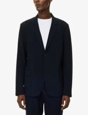 EMPORIO ARMANI Single-Breasted Stretch-Woven Travel Blazer detail 3