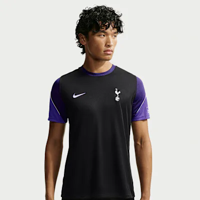 Nike Tottenham Hotspur Strike Third Men's Nike Football Dri-FIT Short-Sleeved Top - Black/Black/White